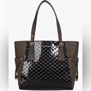 New with tags Michael Kors Voyager East/West Tote - Black/Brown